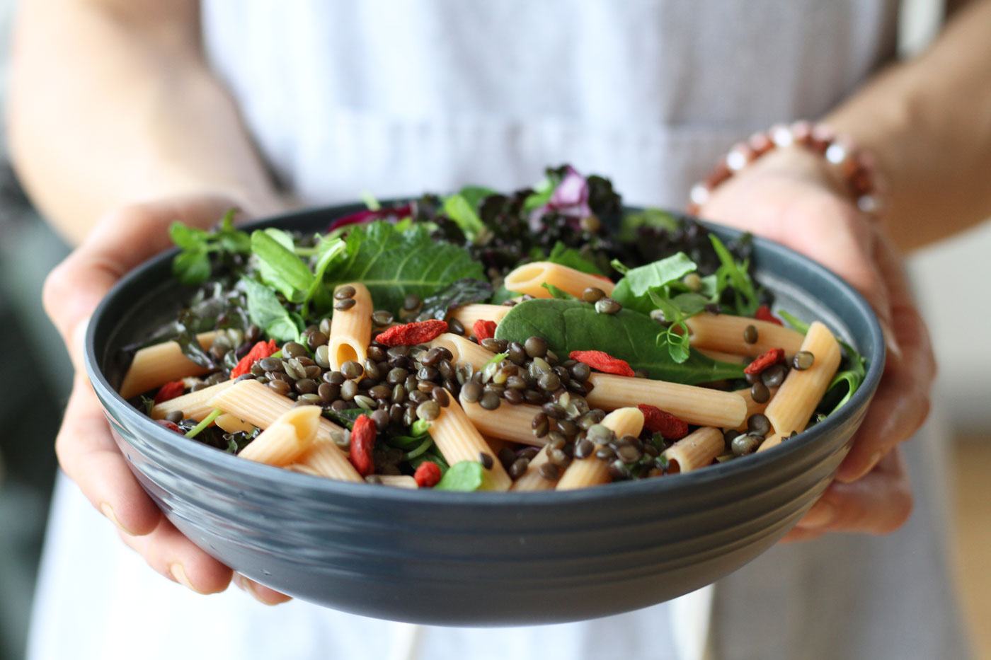 Healthy protein packed salad bowl recipe