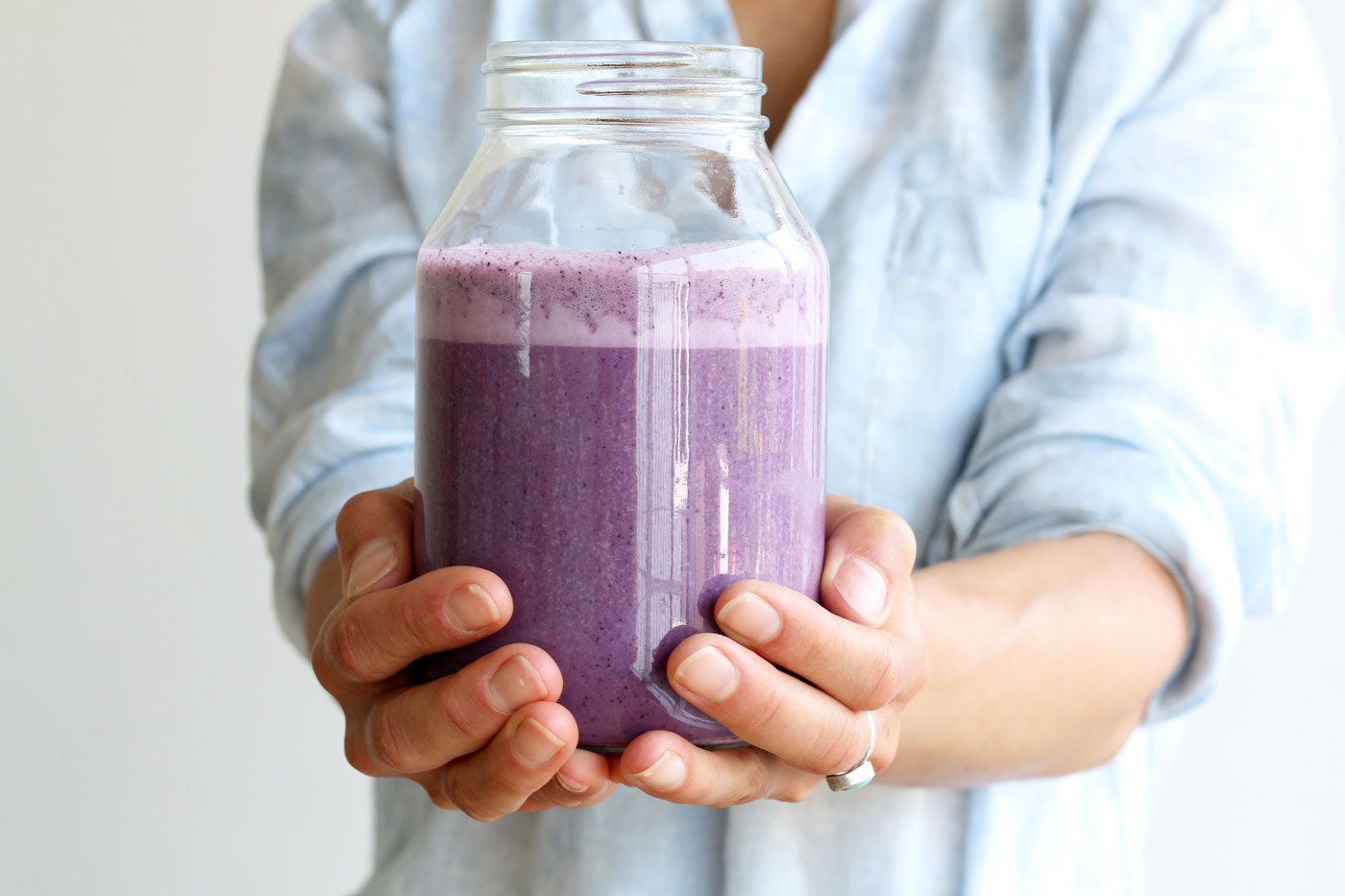 Wild Blueberry Almond Milk by active vegetarian