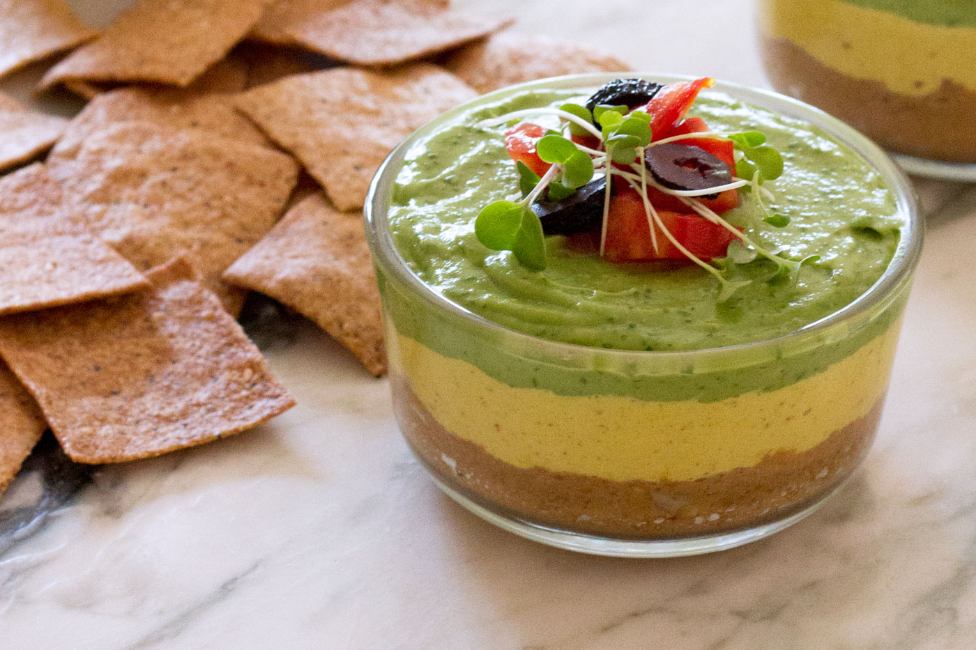 Vegan-3-layer-party-dip-by-active-vegetarian