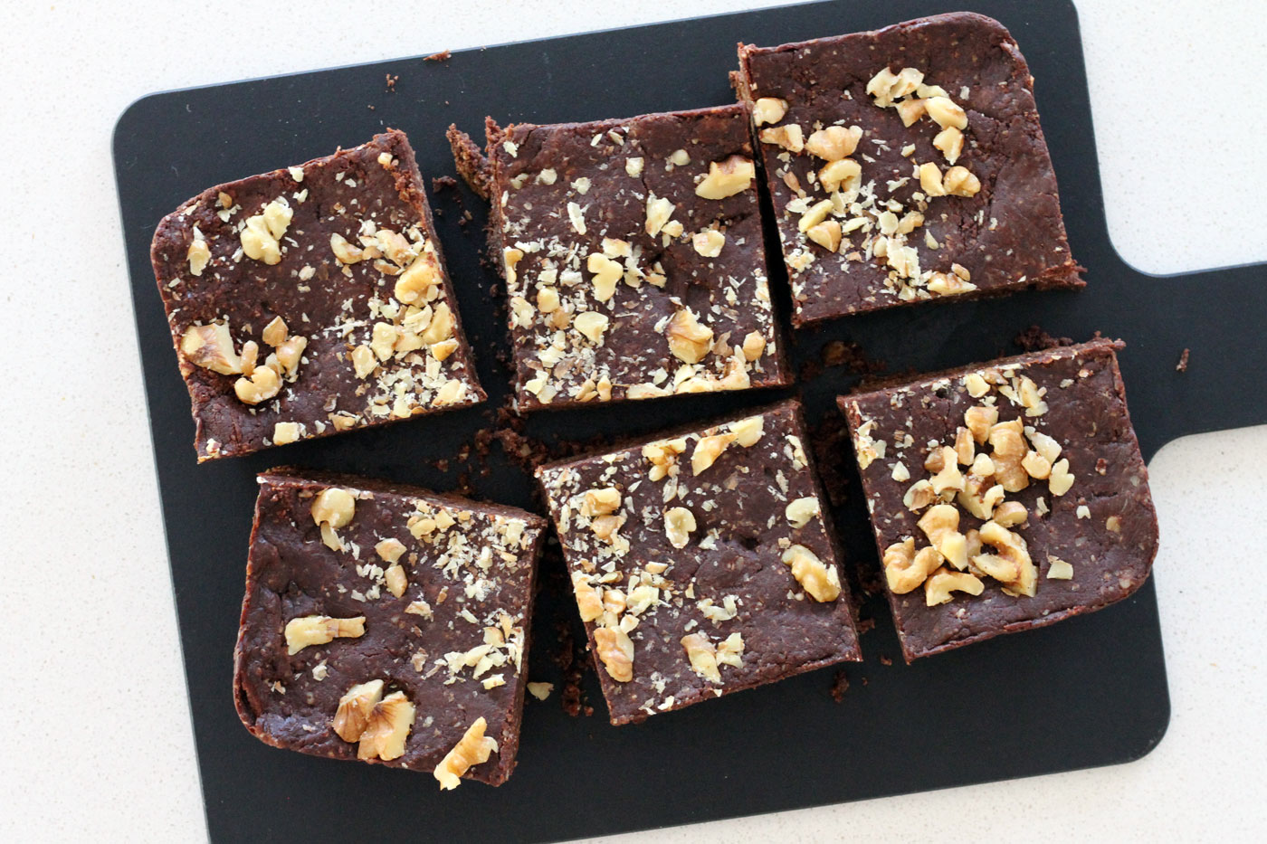 Walnut No Bake Brownies by Active Vegetarian